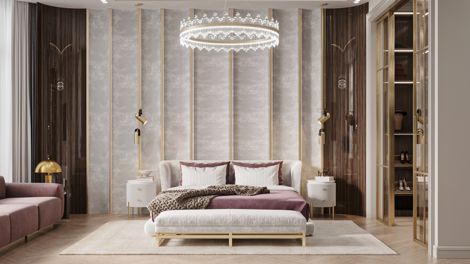 Разработка дизайна интерьера спальни в Алматы - design-interior.kz