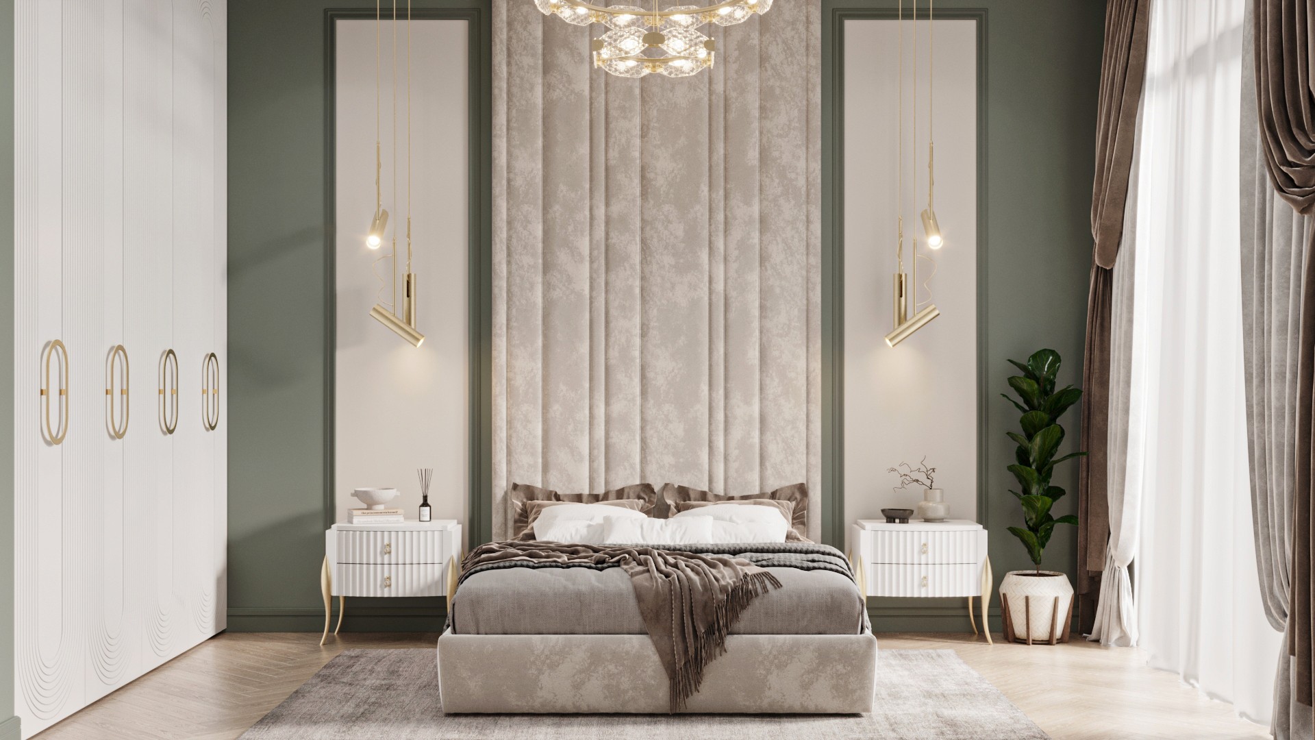 Разработка дизайна интерьера спальни в Алматы - design-interior.kz